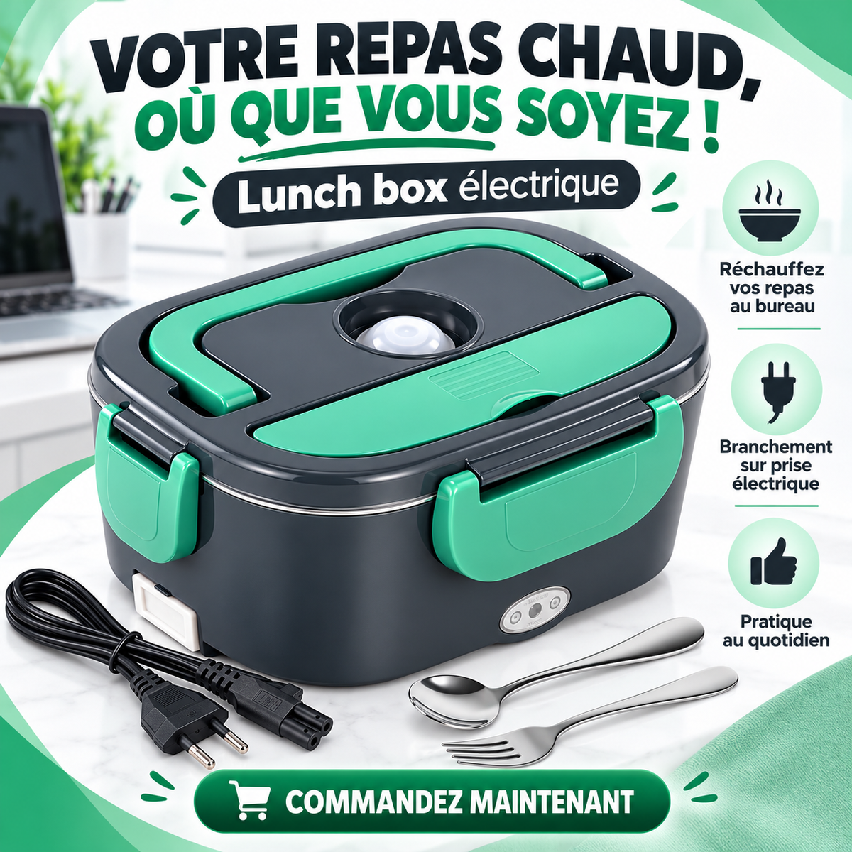 Boite à repas chauffante 🔥