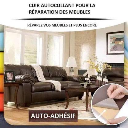 Rouleau De Cuir Auto-Adhésif    "50 CM X 137 CM"