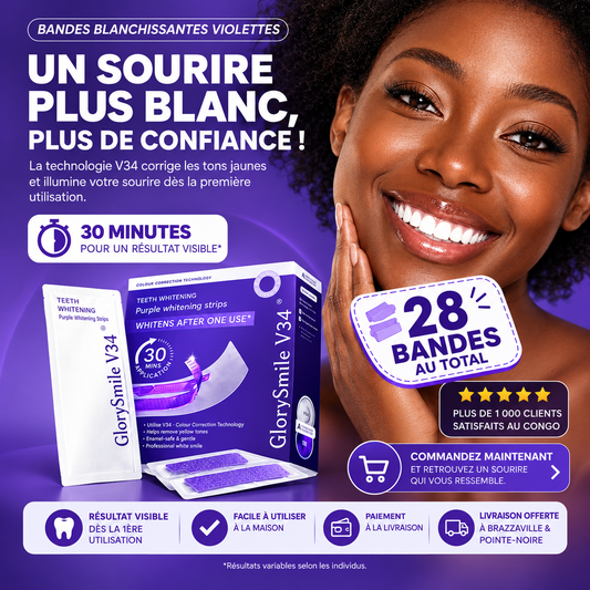 Bandes dentaires 🦷 Ultra-violet 🟣 (V34)
