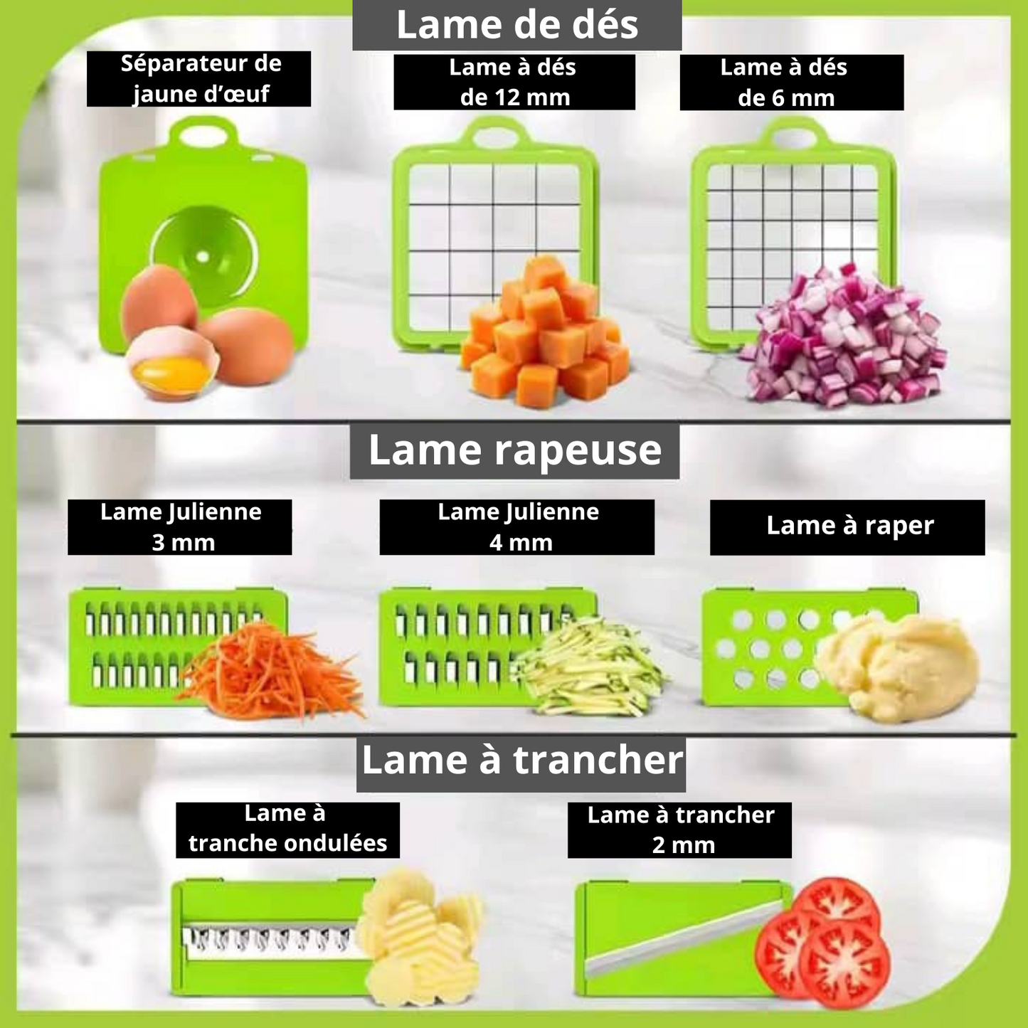 Coupe-Légumes Multifonction 16 en 1