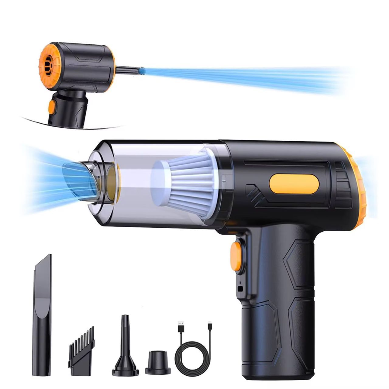 Aspirateur à Main sans Fil 4 en 1 💨🔫