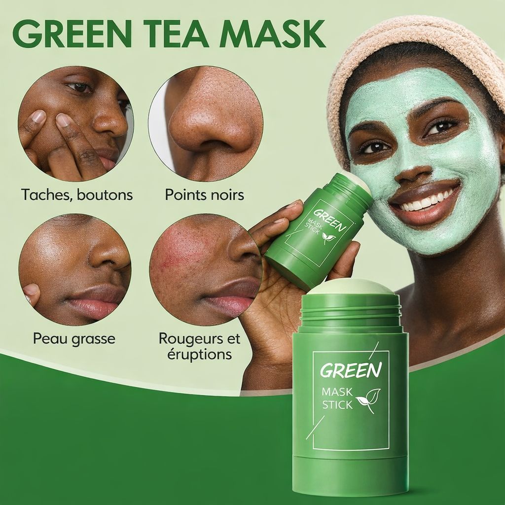 🍃Masque Purifiant De Visage à l'Argile Verte