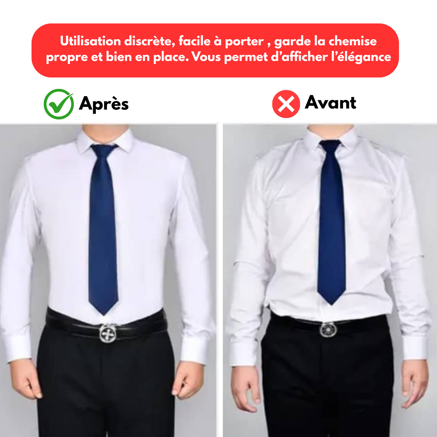 Ceinture de maintien de chemise