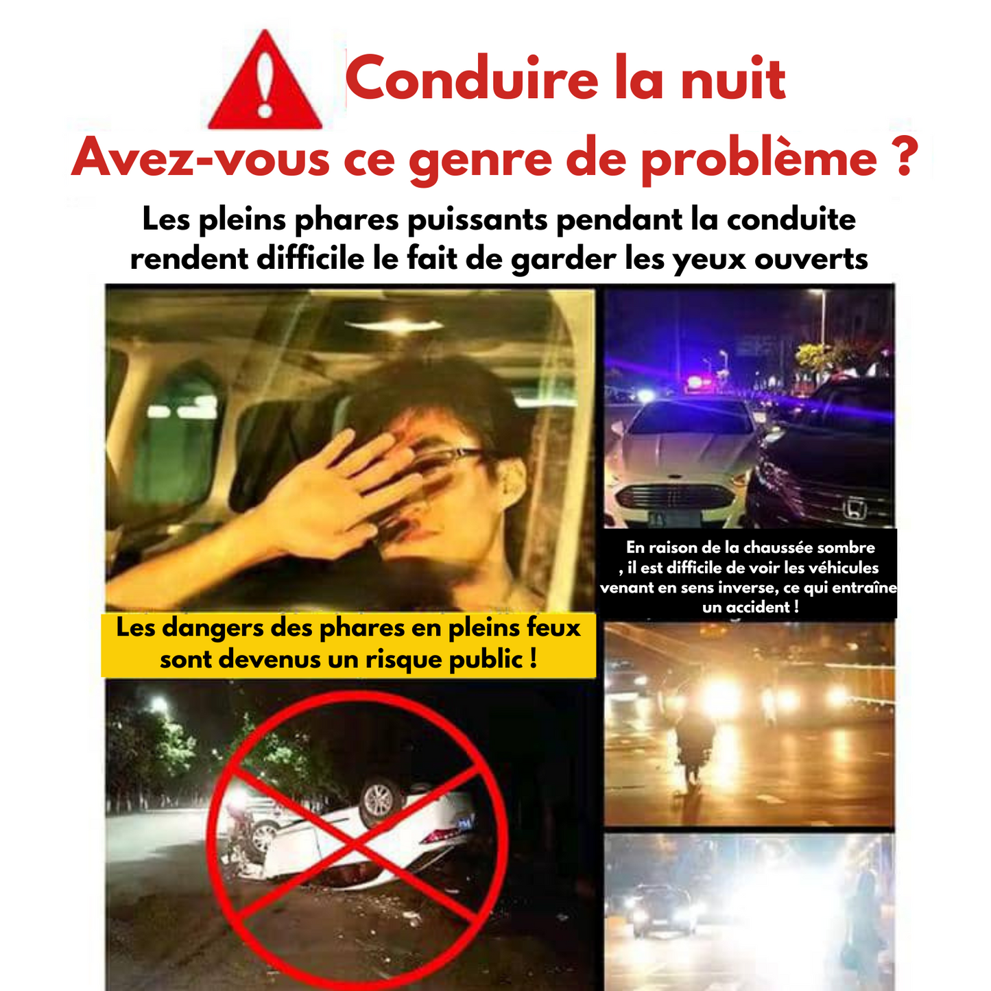 LUNETTE DE CONDUITE ANTI-EBLOUISSEMENT HD VISION
