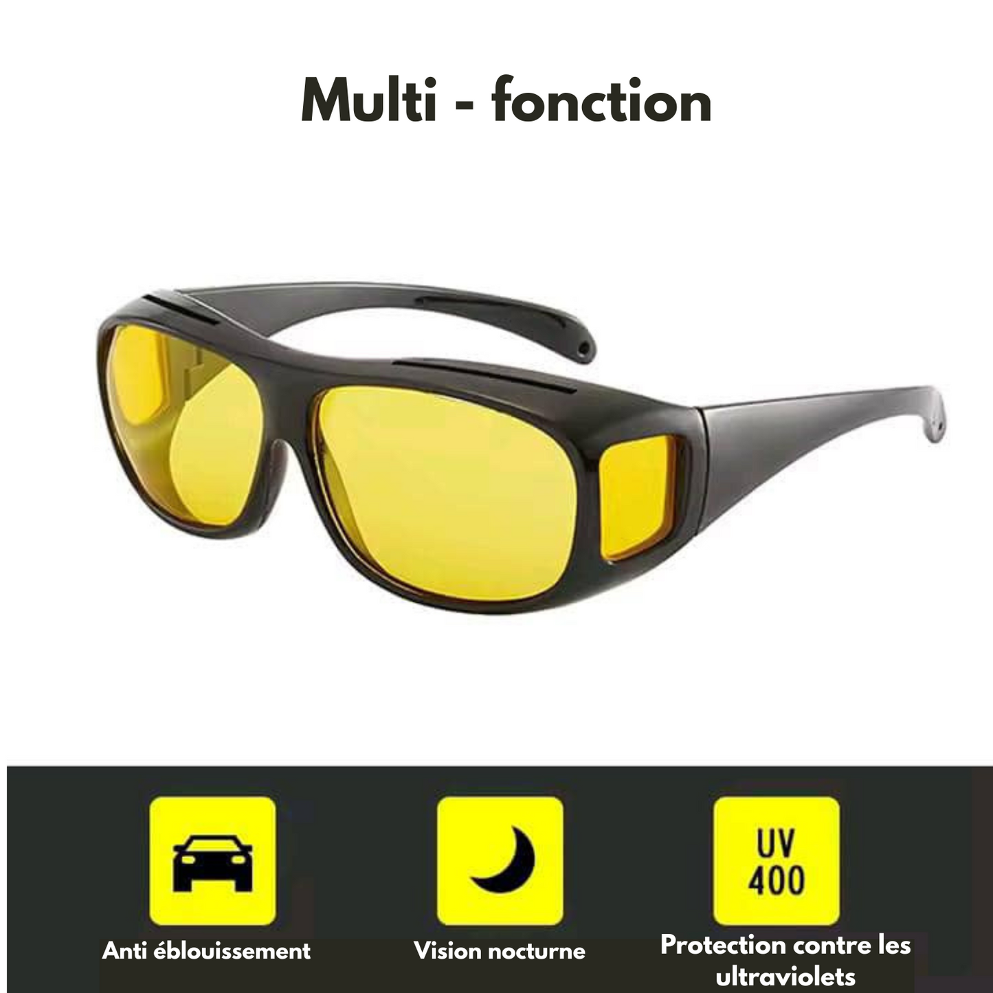 LUNETTE DE CONDUITE ANTI-EBLOUISSEMENT HD VISION