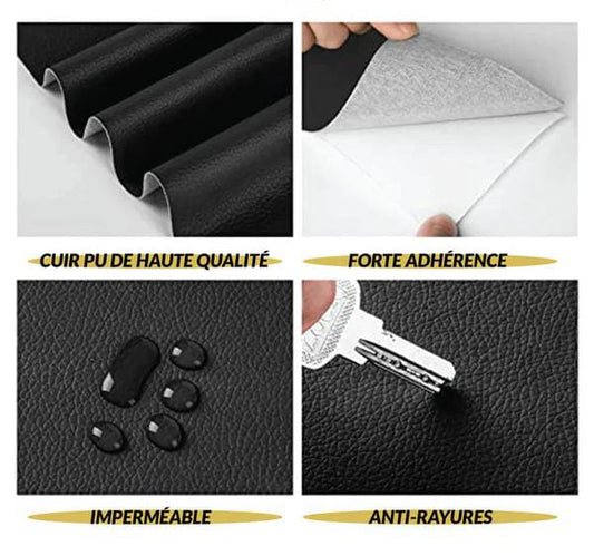 Rouleau De Cuir Auto-Adhésif    "50 CM X 137 CM"